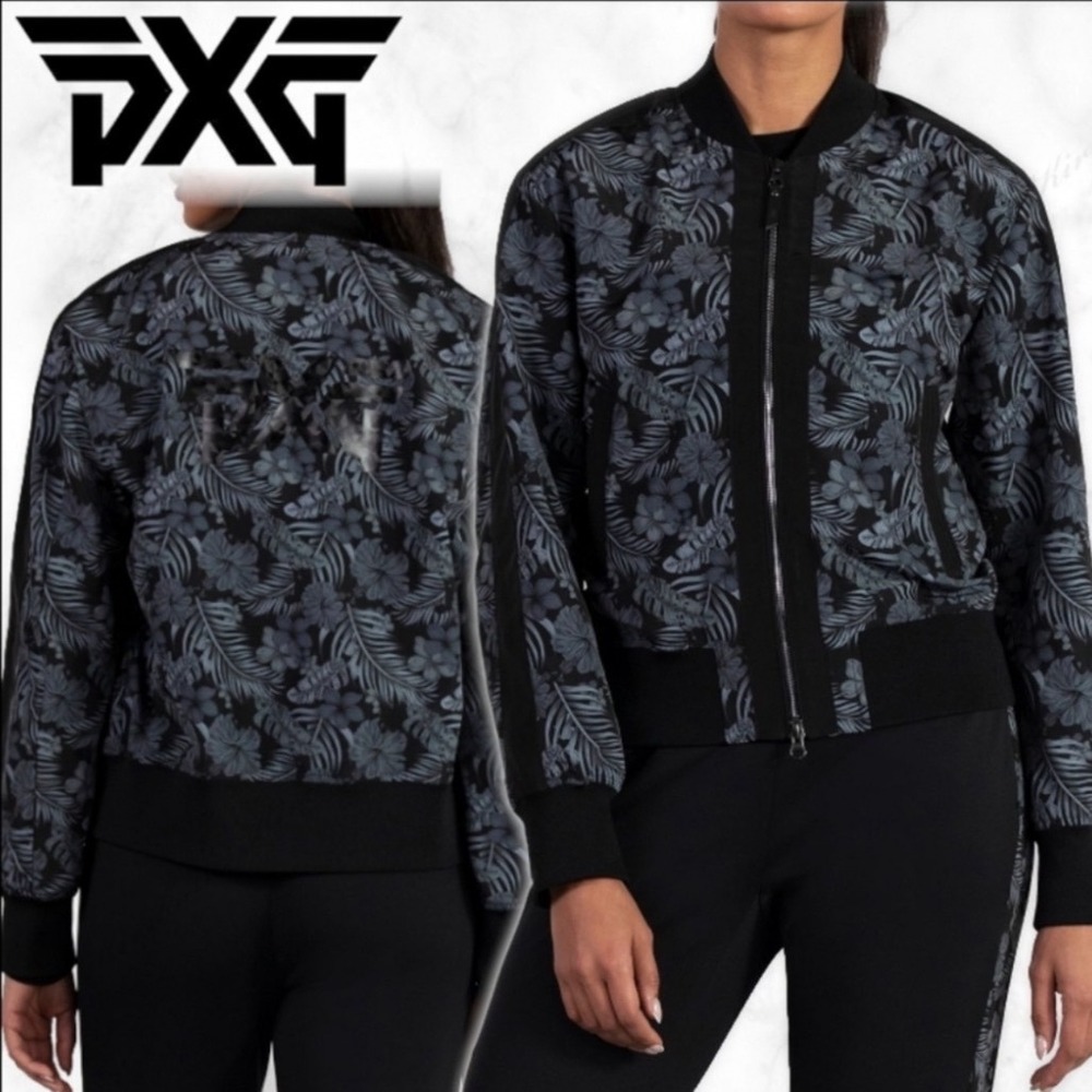 PXG Parsons Xtreme Golf Womens Aloha Bomber Jacket Fall Golf Wear Size Small